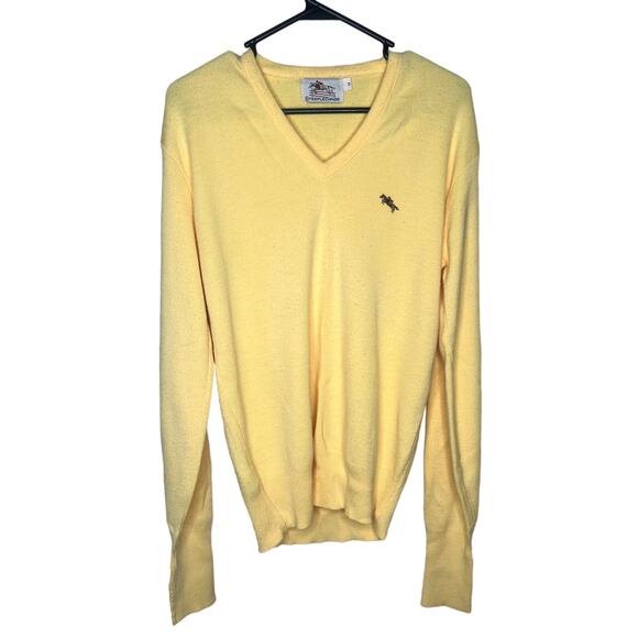 VINTAGE 70s/80s STEEPLECHASE Mens V-neck sweater SIZE M - Picture 1 of 7